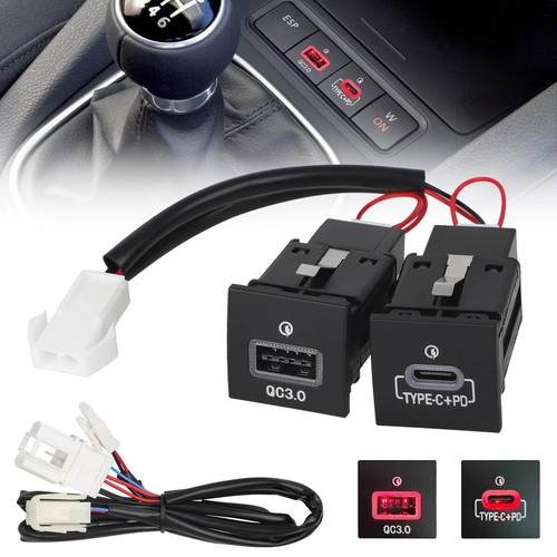 Usb qc3 pd caricabatterie - +,